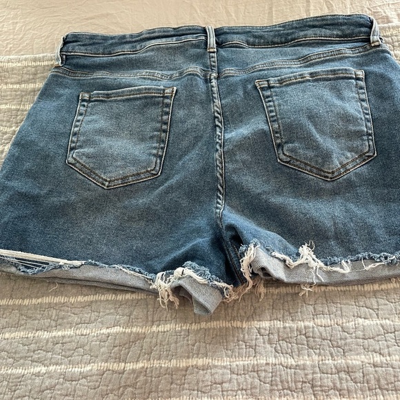 Ava & Viv Button Fly Denim Shorts size 18w plus stretch comfort - Picture 5 of 6